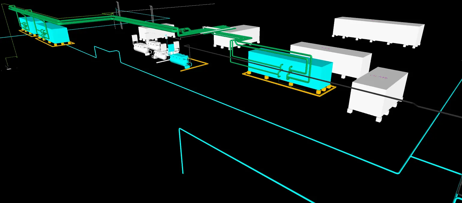 Central de compressores e redes de distribuição de ar comprimido